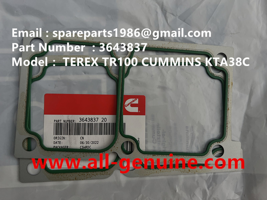 China 3643837 GASKET TEREX CUMMINS DUMP TRUCK  TR50 TR60 TR100 TR70 MINING HAULER OFF HIGHWAY RIGID DUMP TRUCK MT4400AC supplier