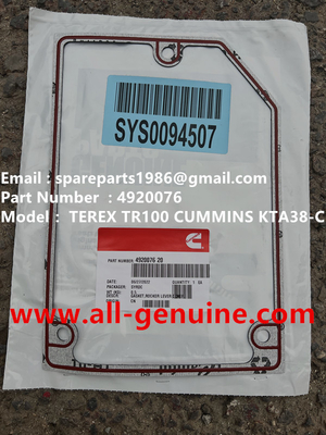 China 4920076 GASKET TEREX CUMMINS DUMP TRUCK  TR50 TR60 TR100 TR70 MINING HAULER OFF HIGHWAY RIGID DUMP TRUCK MT4400AC supplier