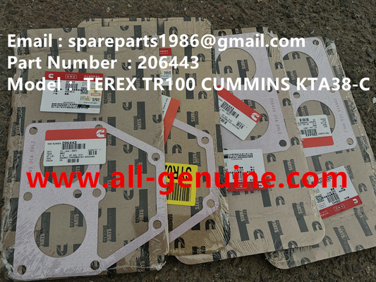 China 206443 GASKET TEREX CUMMINS DUMP TRUCK  TR50 TR60 TR100 TR70 MINING HAULER OFF HIGHWAY RIGID DUMP TRUCK MT4400AC supplier