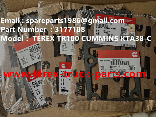 China 3177108 GASKET  TEREX CUMMINS DUMP TRUCK  TR50 TR60 TR100 TR70 MINING HAULER OFF HIGHWAY RIGID DUMP TRUCK MT4400AC supplier