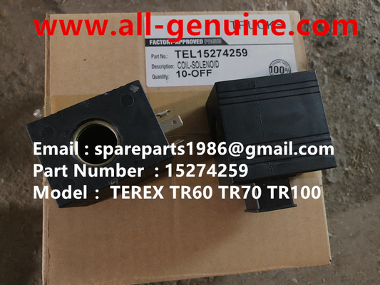 China TEREX 15274259 COIL SOLENOID NHL RIGID DUMP TRUCK TR35 TR50 TR60 TR100 3305B 3305F 3303 3307 TR45 TR70 MT4400 CUMMINS supplier