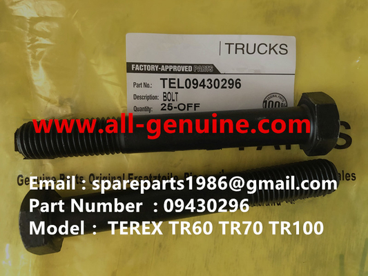 China TEREX 09430296 BOLT  NHL DUMP TRUCK TR35 TR50 TR60 TR100 3305B 3305F 3303 3307 TR45 TR70 MT4400 supplier