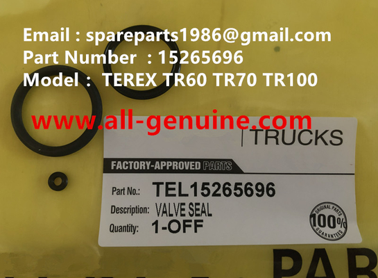 China TEREX 15265696 VALVE SEAL  SKF FAG KOYO CUMMINS QUARRY NHL RIGID DUMP TRUCK TR35 TR50 TR60 TR100 3303 3305B 3307 3311 supplier