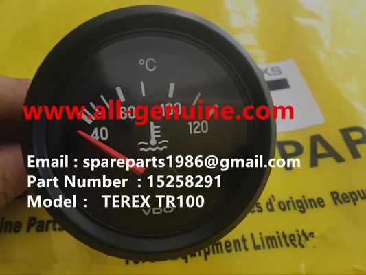 China TEREX 15258291 ENGINE WATER TEMP GAUGE NHL RIGID DUMP TRUCK TR35 TR50 TR60 TR100 3305B 3305F 3303 3307 TR45 TR70 MT4400 supplier