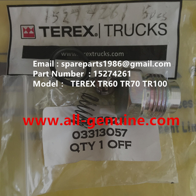 China TEREX 15274261 KIT CHECK VALVE NHL DUMP TRUCK MINING TR35 TR50 TR60 TR100 3305B 3305F 3303 3307 TR45 TR70 MT4400 supplier