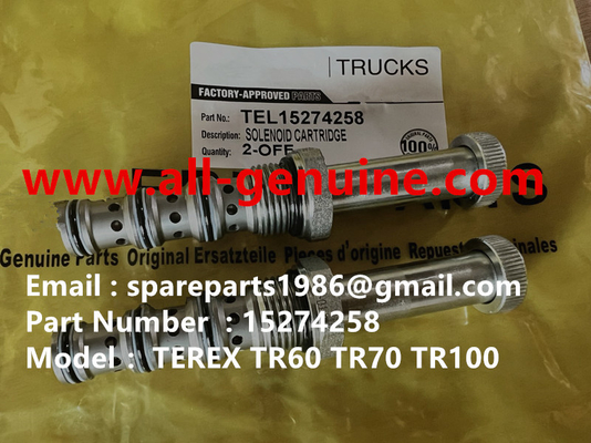 China TEREX 15274258 CARTRIDGE SOLENOID  NHL RIGID DUMP TRUCK TR35 TR50 TR60 TR100 3305B 3305F 3303 3307 TR45 TR70 MT4400 supplier