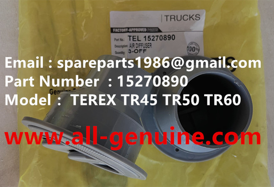China TEREX 15270890 AIR DIFFUSEROFF HIGHWAY NHL DUMP TRUCK TR35 TR50 TR60 TR100 3305B 3305F 3303 3307 TR45 TR70 MT4400 supplier