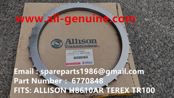 China 6770848 PLATE ALLISON PLATE 5GEB25A KOMATSU 730E 830E  TEREX UNIT RIG BUCYRUS MT4400AC MT5500 MT3600 NTE240 NTE260 supplier