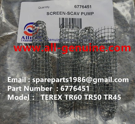 China ALLISON 6776451 SCREEN FILTER H8610AR TEREX NHL DUMP TRUCK TR35 TR50 TR60 TR100 3305B 3305F 3303 3307 TR45 TR70 MT4400 supplier