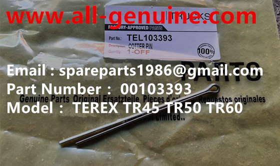 China 103393 COTTER PIN TEREX MINING HAULER NHL DUMP TRUCK TR35 TR50 TR60 TR100 3305B 3305F 3303 3307 TR45 TR70 MT4400 supplier