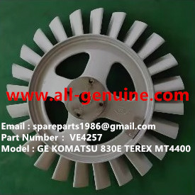China VE4257 FAN 5GY19L6 WHEEL MOTOR GE KOMATSU 730E 830E  TEREX UNIT RIG BUCYRUS MT4400AC MT5500 MT3600 NTE240 NTE260 supplier
