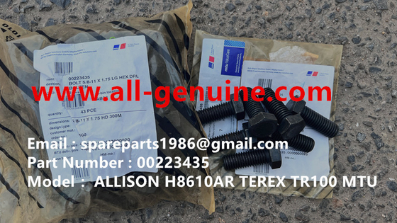 China TEREX 00223435 BOLT MINING DUMP TRUCK NHL TR35 TR50 TR60 TR100 3305B 3305F 3303 3307 TR45 TR70 MT4400 CUMMINS ALLISON supplier