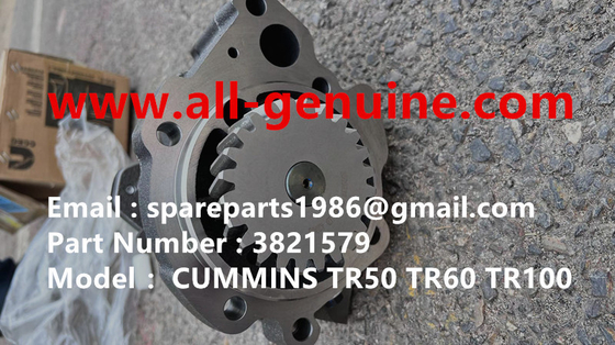 China 3821579 OIL PUMP CUMMINS TURBO CHARGER  TEREX TR100 MINING RIGID DUMP TRUCK OFF HIGHWAY TRUCK GENUINE PARTS supplier