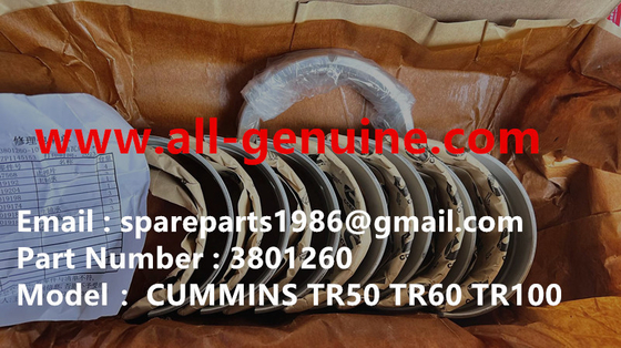 China 3801260 MAIN BEARING STANDARD SET CUMMINS TEREX TR100 MINING RIGID DUMP TRUCK OFF HIGHWAY TRUCK GENUINE PARTS supplier
