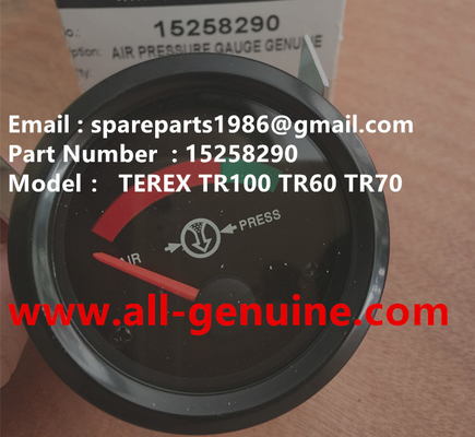 China TEREX 15258290 AIR PRESSURE GAUGE NHL DUMP TRUCK TR35 TR50 TR60 TR100 3305B 3305F 3303 3307 TR45 TR70 MT4400 supplier