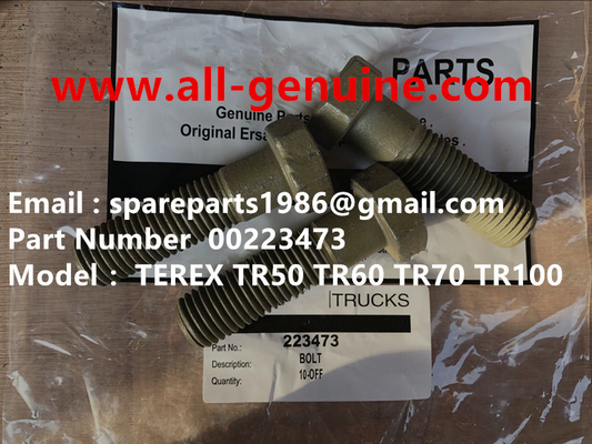 China TEREX 00223473 BOLT NHL MINING DUMP TRUCK TR35 TR50 TR60 TR100 3305B 3305F 3303 3307 TR45 TR70 MT4400 supplier
