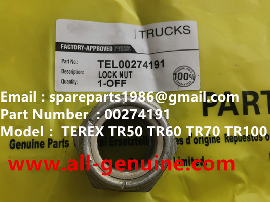 China TEREX 00274191 LOCK NUT TR100 TR70 MINING OFF HIGHWAY TRUCK GENUINE PARTS supplier