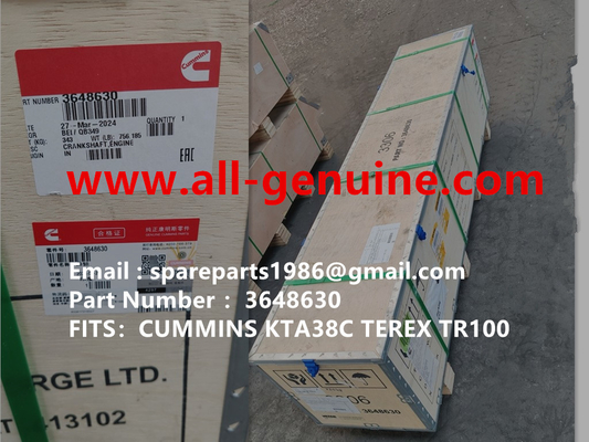 China 3648630 CRANK SHAFT KTA38C CUMMINS TEREX NHL MINING DUMP TRUCK TR35 TR50 TR60 TR100 3305B 3305F 3303 3307 TR45 TR70 MT4400 supplier