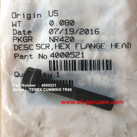 China CUMMINS ENGINE TEREX 4000521 BOLT NHL DUMP TRUCK MINING QUARRY TR45 TR50 TR60 TR70 supplier