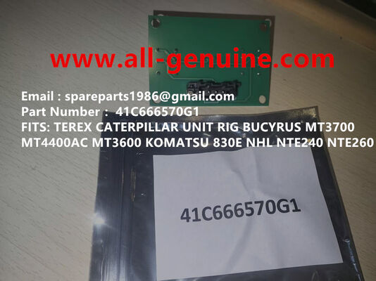 China 41C666570G1 BOARD GE TEREX UNIT RIG BUCYRUS  MT4400AC MT5500 MT3600 NTE240 NTE260 NHL DUMP TRUCK HAULER MINING supplier