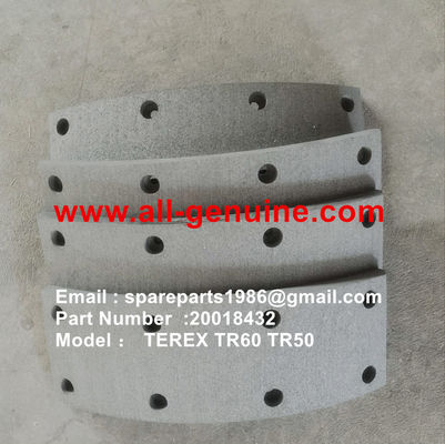 China TEREX 20018432 BRAKE PAD  NHL DUMP TRUCK TR35 TR50 TR60 TR100 CUMMINS ALLISON UNIT RIG MT4400 MT3600 MT3300 MT3700 SANY supplier