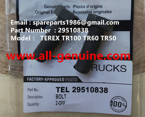 China 29510838 BOLT ALLISON TEREX NHL SANY TR35A 3303 3305 3307 TR50 TR60 TR100 NTE240 NTE260 MT3600 MT3700 MT4400AC supplier
