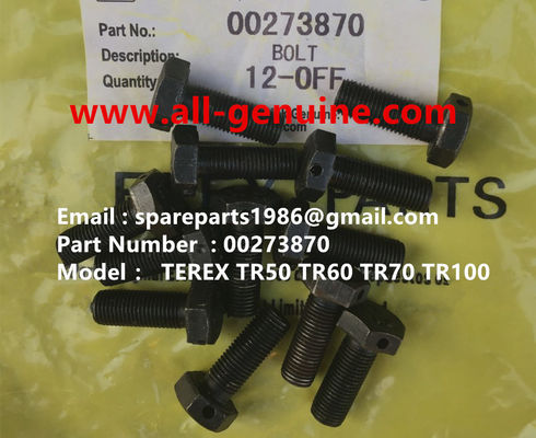 China TEREX 00273870 BOLT OFF HIGHWAY NHL DUMP TRUCK TR35 TR50 TR60 TR100 3305B 3305F 3303 3307 TR45 TR70 MT4400 supplier