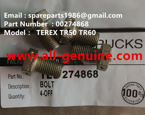 China TEREX 00274868 BOLT TR50 TR60 TR70 TR100 RIGID DUMP TRUCK OFF HIGHWAY DUMP TRUCK supplier