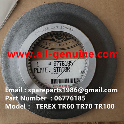 China TEREX 06776185 PLATE ALLISON TRANSMISSION TIMKEN CUMMINS NHL RIGID DUMP TRUCK TR35 TR50 TR60 TR100 supplier