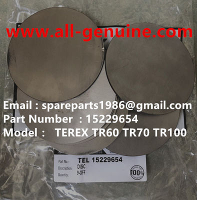 China TEREX 15229654 DISC SKF FAG KOYO CUMMINS QUARRY NHL RIGID DUMP TRUCK TR35 TR50 TR60 TR100 3303 3305B 3307 3311 supplier