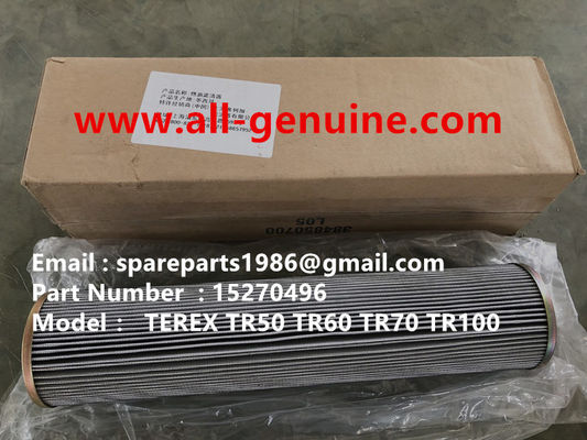 China TEREX 15270496 FILTER  SKF FAG KOYO CUMMINS QUARRY NHL RIGID DUMP TRUCK TR35 TR50 TR60 TR100 3303 3305B 3307 3311 supplier