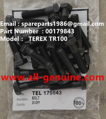 China TEREX 00179843 BOLT CUMMINS QUARRY NHL RIGID DUMP TRUCK TR35 TR50 TR60 TR100 3303 3305B 3307 3311 supplier