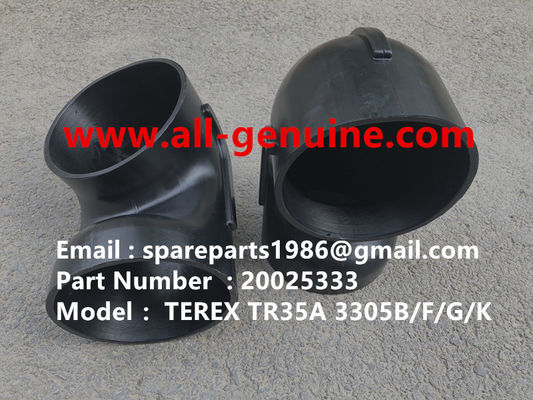 China TEREX 20025333 RUBBER ELBOW OFF HIGHWAY NHL DUMP TRUCK TR35 TR50 TR60 TR100 3305B 3305F 3303 3307 TR45 TR70 MT4400 supplier