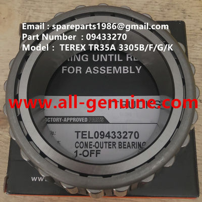 China TEREX 09433270 CONE BEARING OFF HIGHWAY NHL DUMP TRUCK TR35 TR50 TR60 TR100 3305B 3305F 3303 3307 TR45 TR70 MT4400 supplier