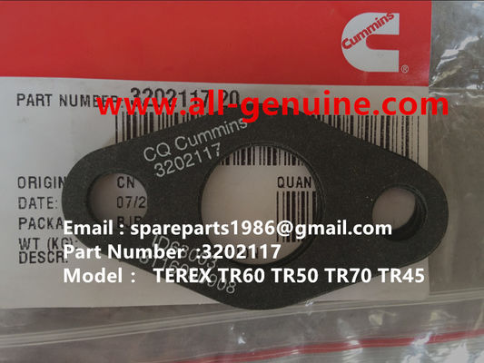 China TEREX CUMMINS 3202117 CONNECTION GASKET NHL RIGID DUMP TRUCK TR35 TR50 TR60 TR100 3305B 3305F 3303 3307 TR45 TR70 MT4400 supplier
