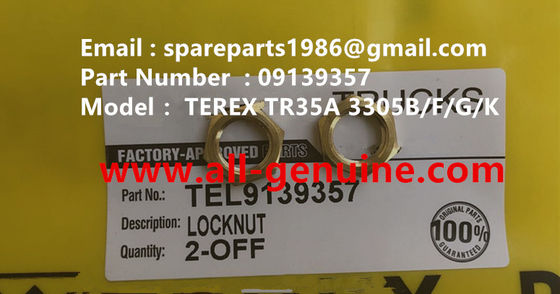China 09139357 LOCK NUT TEREX NHL SANY TR35A 3303 3305 3307 TR50 TR60 TR100 NTE240 NTE260 MT3600 MT3700 MT4400AC supplier
