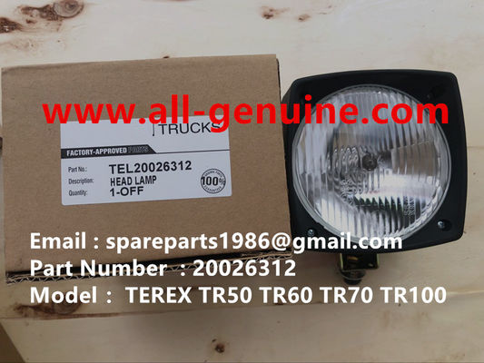 China TEREX 20026312 HEAD LAMP  DUMP TRUCK TR35 TR50 TR60 TR100 3305B 3305F 3303 3307 TR45 TR70 MT4400 CUMMINS supplier