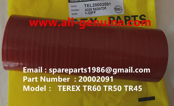 China TEREX 20002091 HOSE OFF HIGHWAY  NHL MINING DUMP TRUCK TR35 TR50 TR60 TR100 3305B 3305F 3303 3307 TR45 TR70 MT4400 supplier