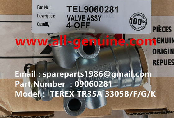 China TEREX 09060281 VALVE NHL MINING DUMP TRUCK TR35 TR50 TR60 TR100 3305B 3305F 3303 3307 TR45 TR70 MT4400 supplier