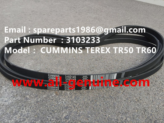 China 3103233 CUMMINS BELT FOR TEREX NHL UNIT RIG MT4400 MT3600 MT3700 3305 3303 3307 TR35A  TR50 TR60 SRT55 SRT45 supplier