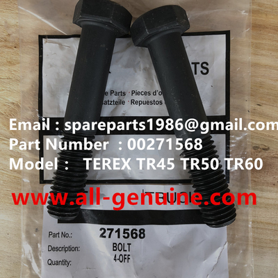 China TEREX 00271568 BOLT OFF HIGHWAY  NHL MINING DUMP TRUCK TR35 TR50 TR60 TR100 3305B 3305F 3303 3307 TR45 TR70 MT4400 supplier