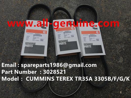 China TEREX CUMMINS 3028521 BELT  NHL RIGID DUMP TRUCK TR35 TR50 TR60 TR100 3305B 3305F 3303 3307 TR45 TR70 MT4400 supplier