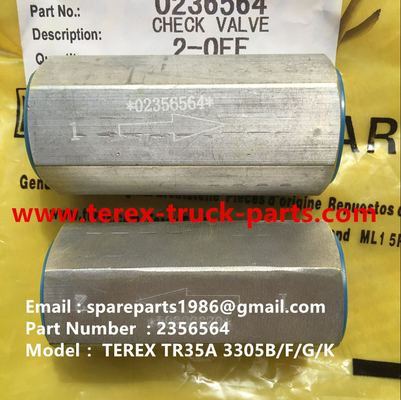 China 2356564 CHECK VALVE FOR TEREX NHL UNIT RIG MT4400 MT3600 MT3700 3305 3303 3307 supplier