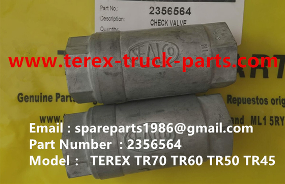 China TEREX 2356564 CHECK VALVE TR45 TR50 TR60 TR70 NHL MINING DUMP TRUCK supplier