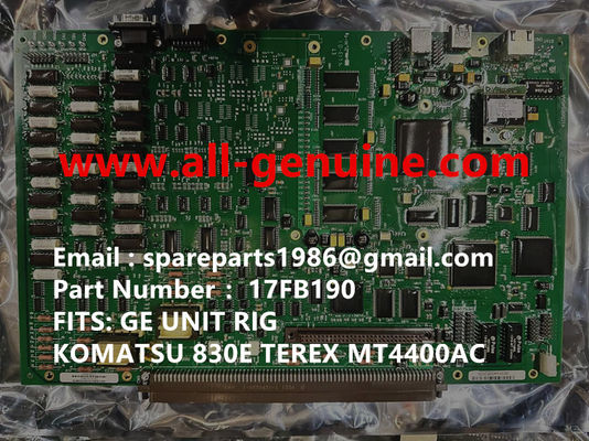 17FB190 CARD KOMATSU GE TEREX UNIT RIG BUCYRUS  MT4400AC MT5500 MT3600 NTE240 NTE260 NHL DUMP TRUCK HAULER MINING